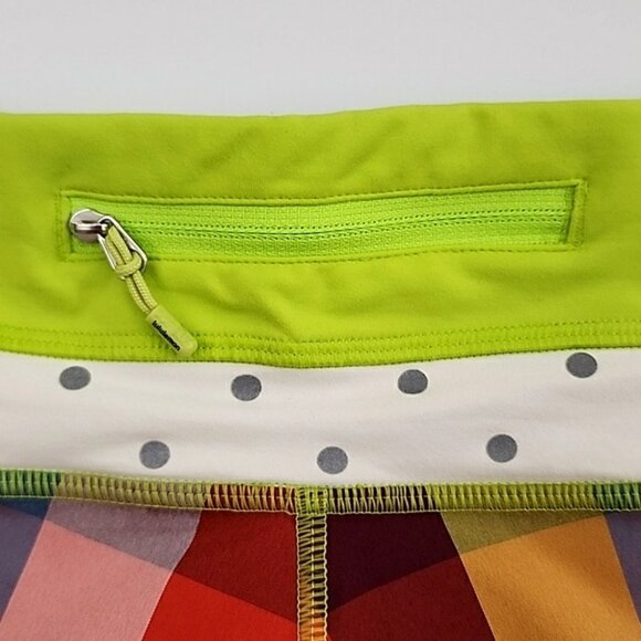 Lululemon Special Edition Seawheeze Multi Lime Blue Plaid Short 4.5" Inseam Sz 4 - Picture 4 of 12